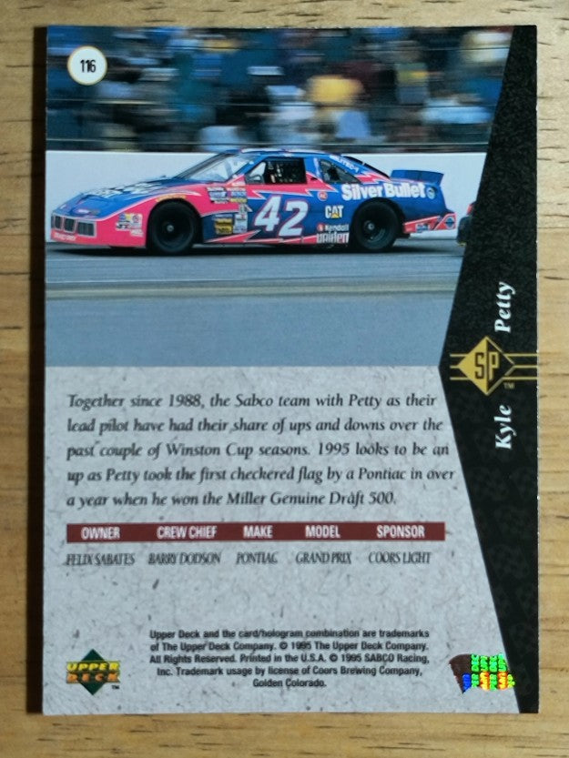 1995 SP #116 Kyle Petty's Car