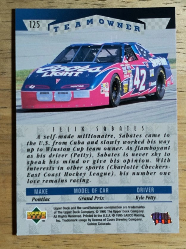 1995 SP #125 Felix Sabates OWN