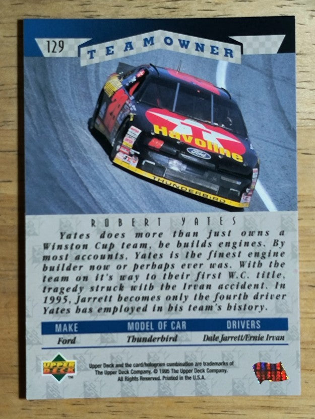 1995 SP #129 Robert Yates OWN