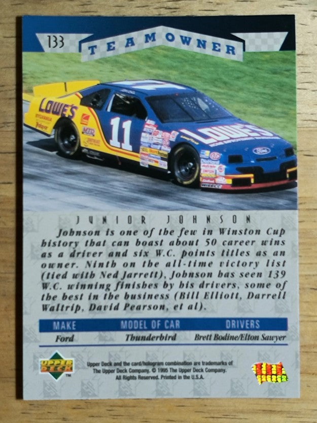 1995 SP #133 Junior Johnson OWN