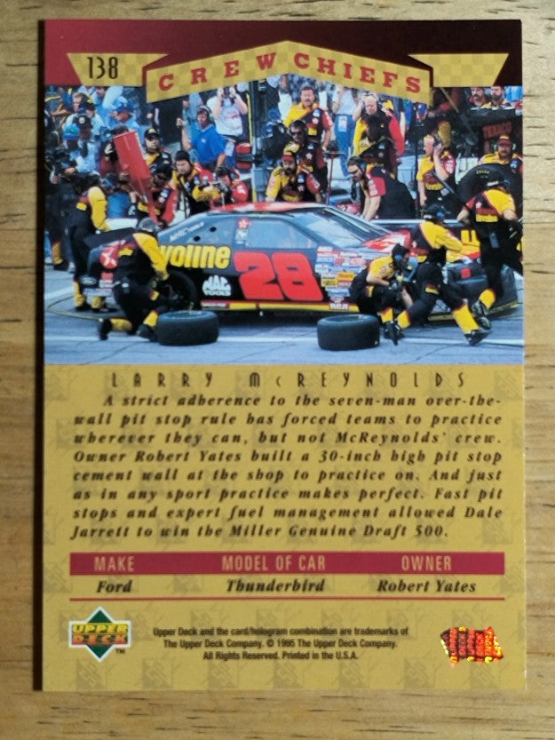 1995 SP #138 Larry McReynolds