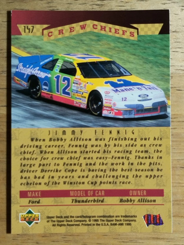 1995 SP #147 Jimmy Fennig