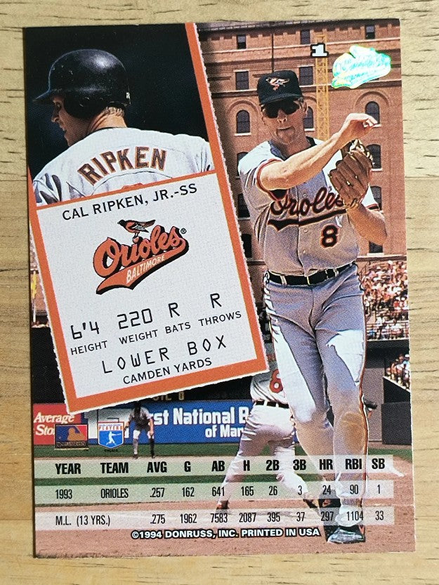 1994 Leaf #1 Cal Ripken
