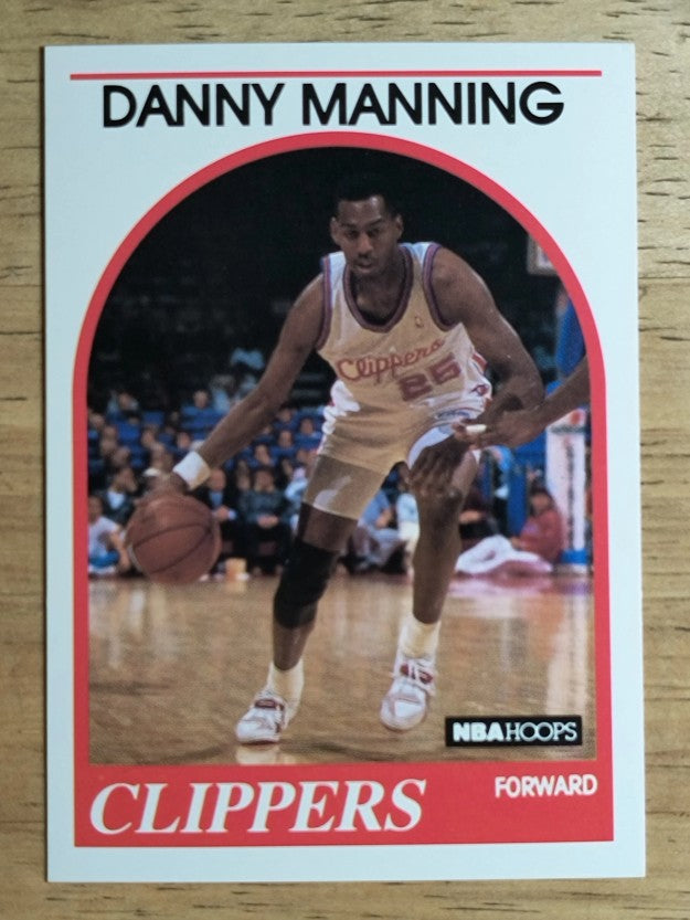 1989-90 Hoops #40 Danny Manning RC (NM)