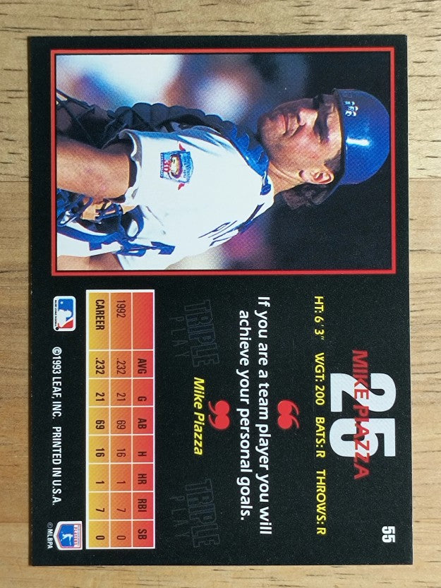 1993 Triple Play #55 Mike Piazza