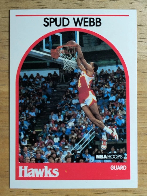 1989-90 Hoops #115A Spud Webb ERR SP/Signed 9/27/89