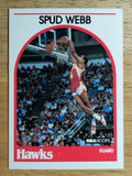 1989-90 Hoops #115A Spud Webb ERR SP/Signed 9/27/89