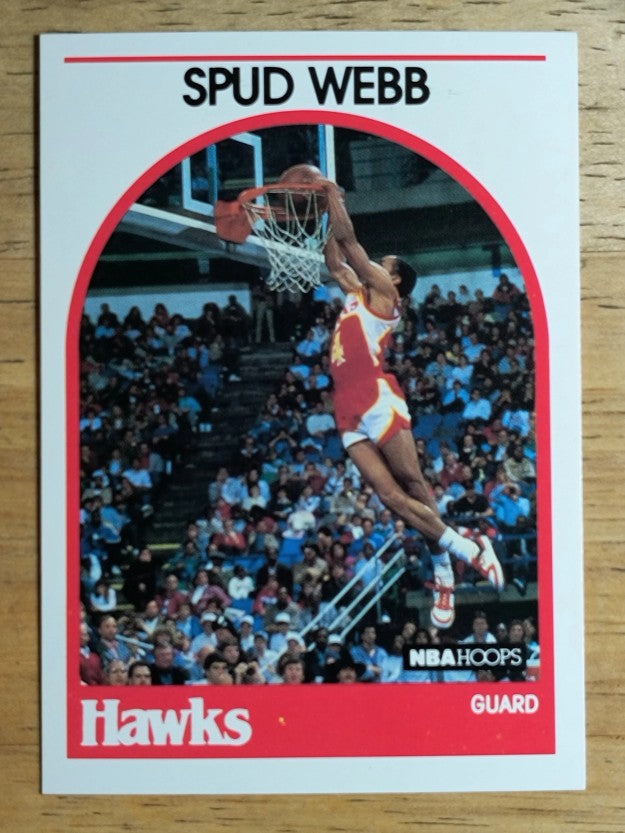 1989-90 Hoops #115A Spud Webb ERR SP/Signed 9/27/89 (NM)