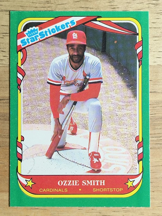 1987 Fleer Star Stickers #112 Ozzie Smith