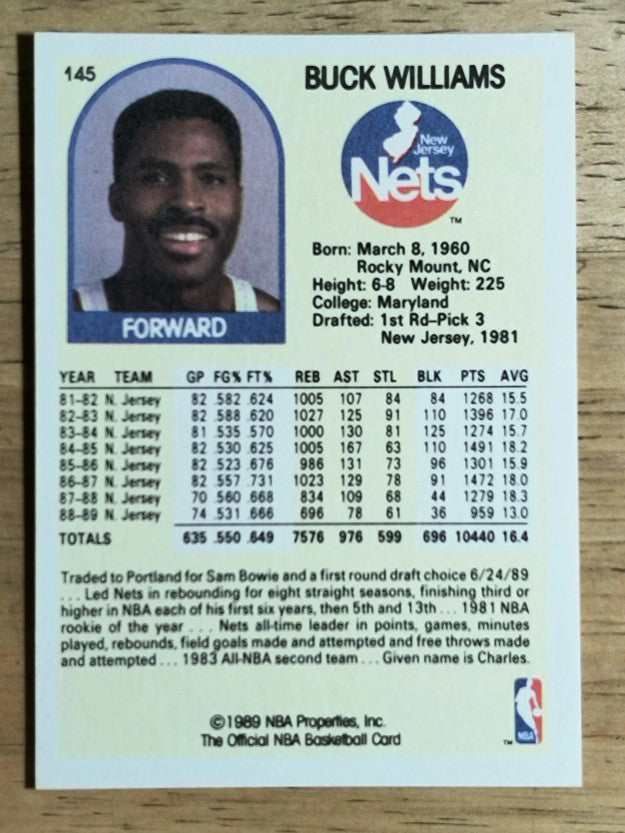 1989-90 Hoops #145 Buck Williams SP (NM)