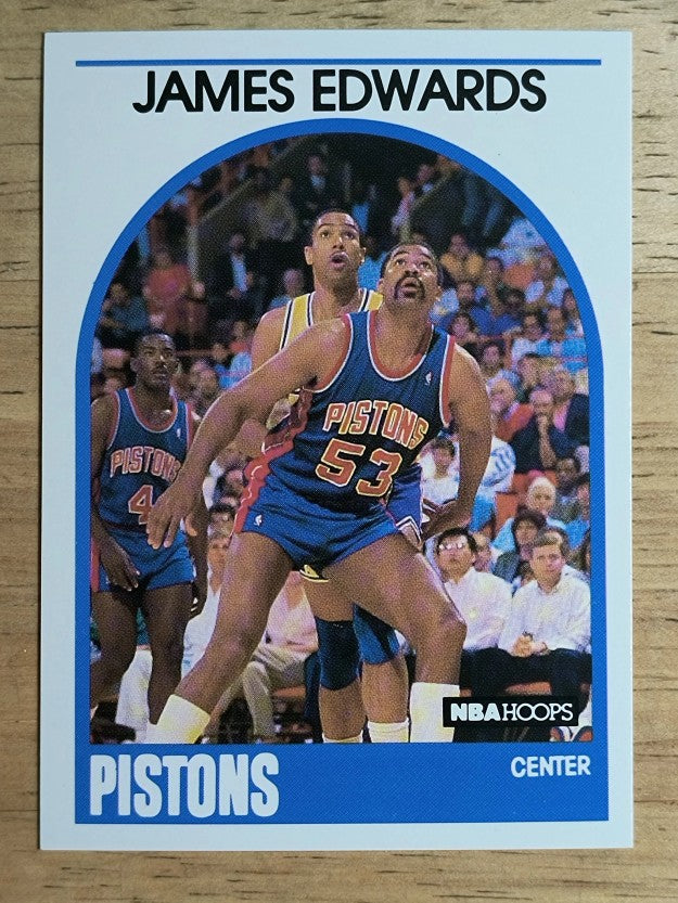 1989-90 Hoops #284A James Edwards/Small black line next to card number