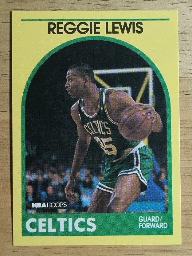 1990 Hoops 100 Superstars #5 Reggie Lewis