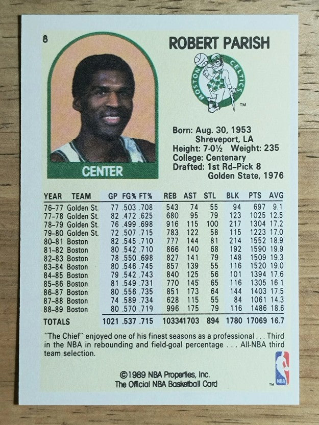 1990 Hoops 100 Superstars #8 Robert Parish