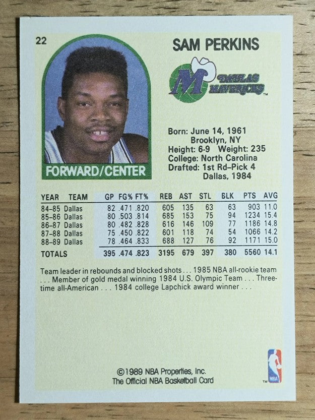 1990 Hoops 100 Superstars #22 Sam Perkins