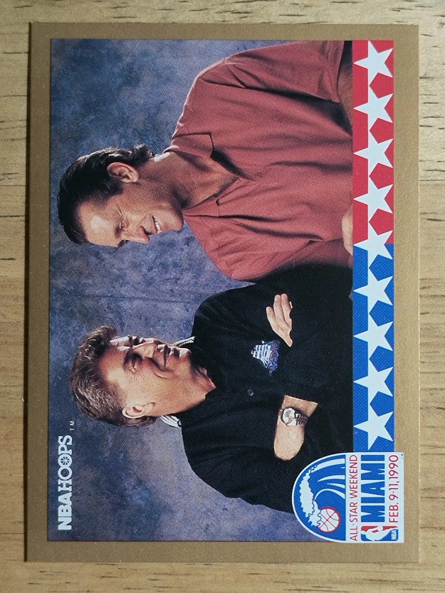 1990-91 Hoops #13A Pat Riley/Chuck Daly All-Star CL SP/ERR No card number (NM)