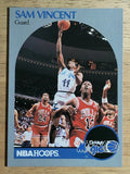 1990-91 Hoops #223A Sam Vincent/Shows Michael Jordan