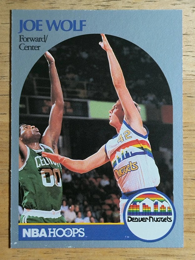1990-91 Hoops #412 Joe Wolf U