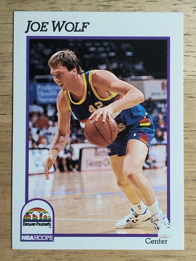 1991-92 Hoops #57 Joe Wolf
