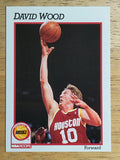1991-92 Hoops #82 David Wood RC