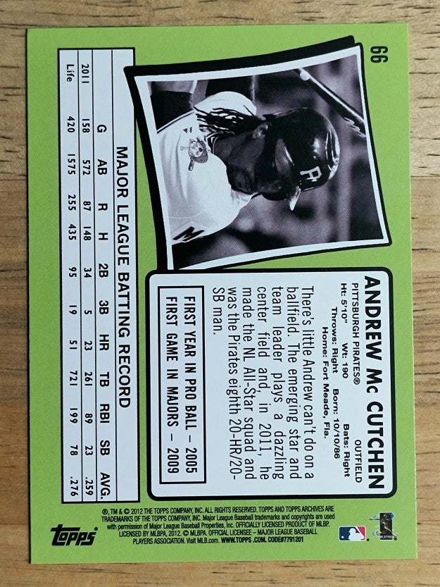 2012 Topps Archives #66 Andrew McCutchen