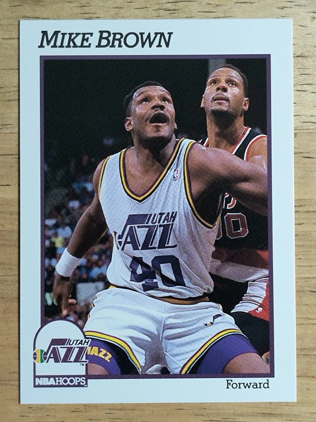 1991-92 Hoops #206 Mike Brown