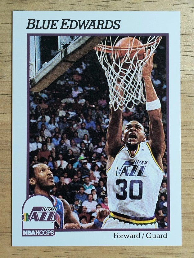 1991-92 Hoops #208 Blue Edwards