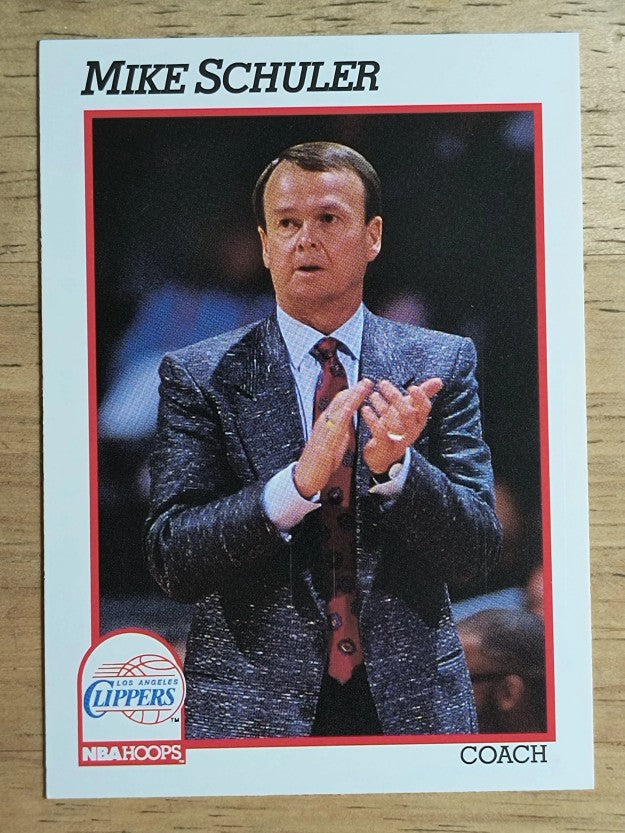 1991-92 Hoops #232 Mike Schuler CO