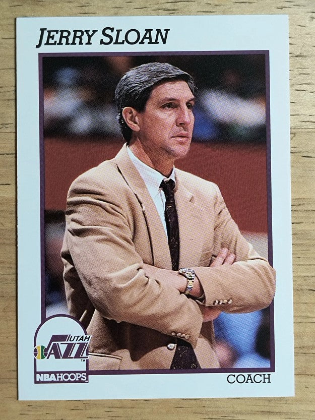 1991-92 Hoops #246 Jerry Sloan CO