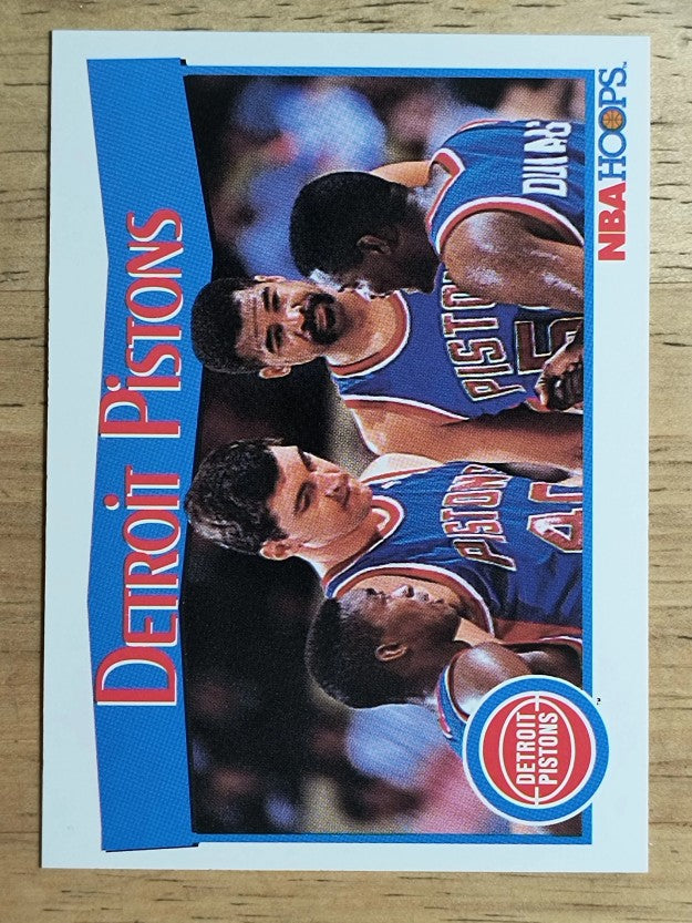 1991-92 Hoops #281 Detroit Pistons TC