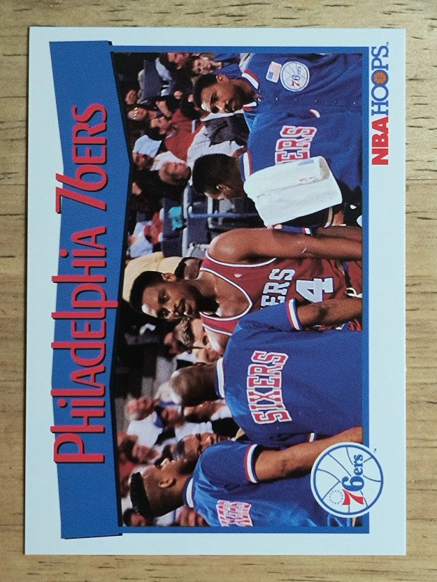 1991-92 Hoops #293 Philadelphia 76ers TC