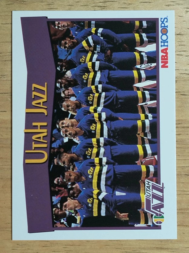 1991-92 Hoops #299 Utah Jazz TC