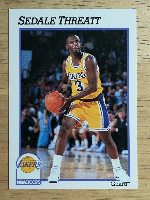 1991-92 Hoops #385 Sedale Threatt