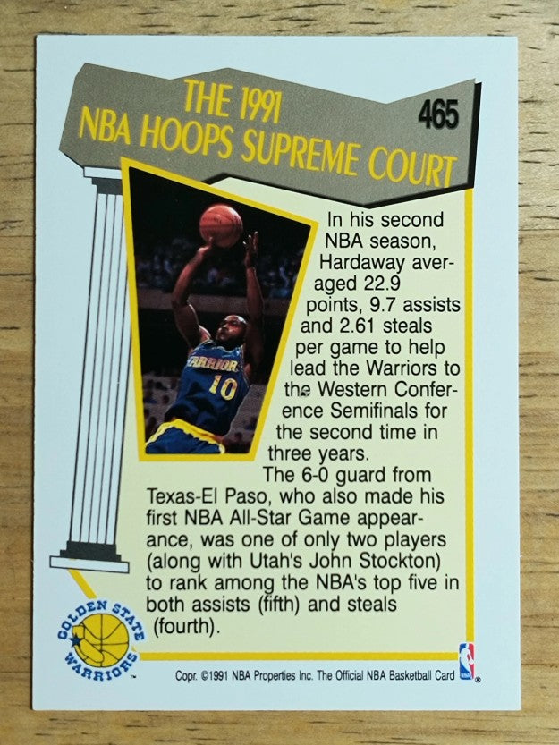 1991-92 Hoops #465 Tim Hardaway SC