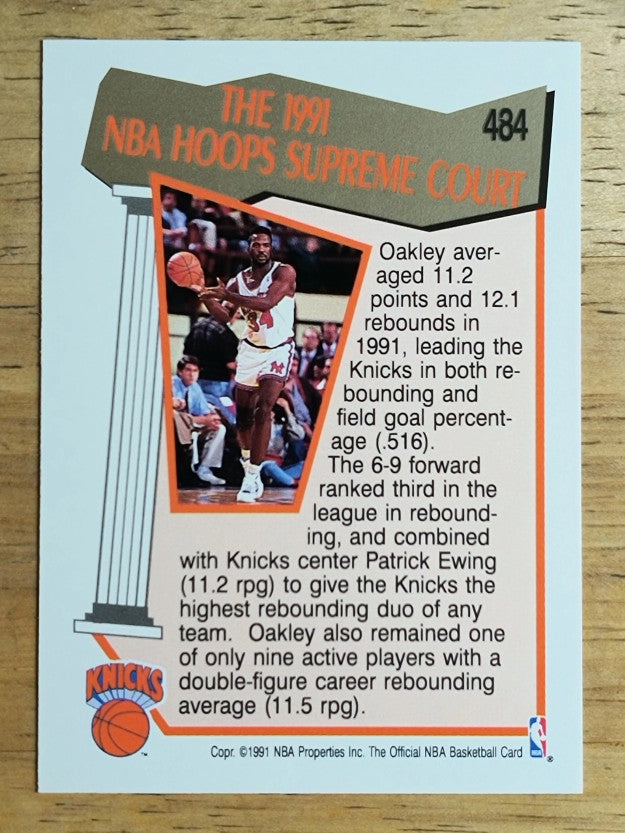 1991-92 Hoops #484 Charles Oakley SC