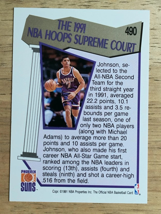 1991-92 Hoops #490 Kevin Johnson SC