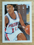 1991-92 Hoops #510 Isiah Thomas Art