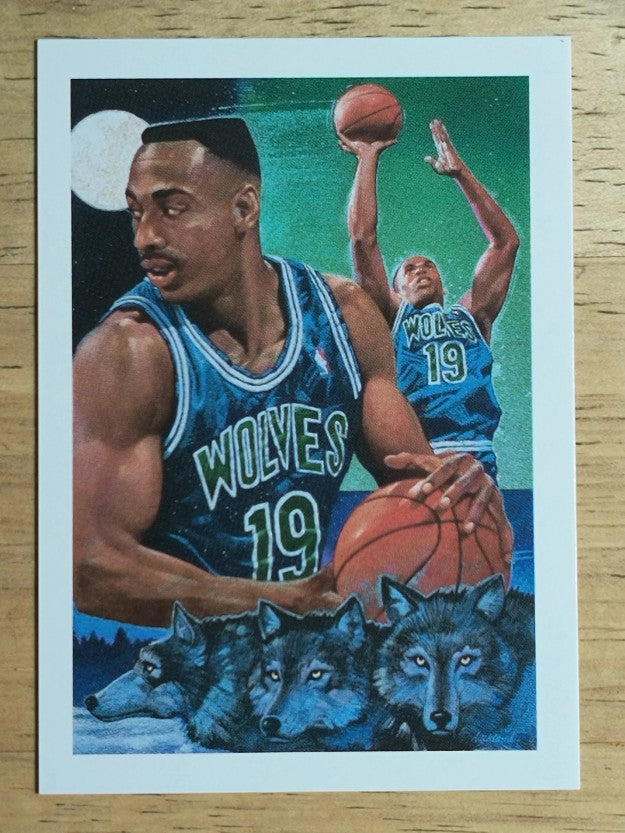 1991-92 Hoops #518 Tony Campbell Art