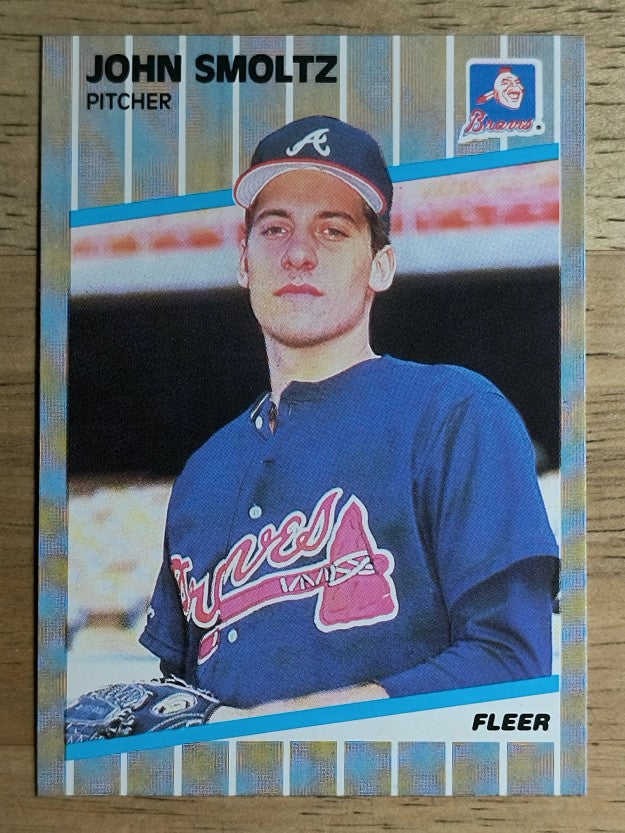 1989 Fleer #602 John Smoltz RC