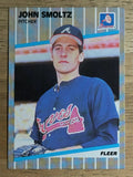 1989 Fleer #602 John Smoltz RC