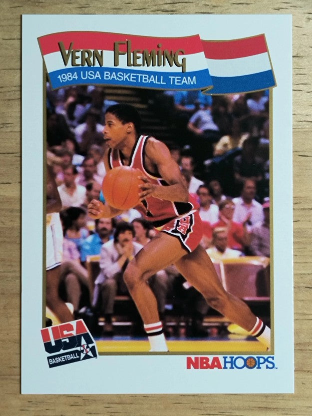 1991-92 Hoops #558 Vern Fleming USA