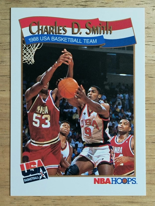 1991-92 Hoops #574 Charles Smith USA