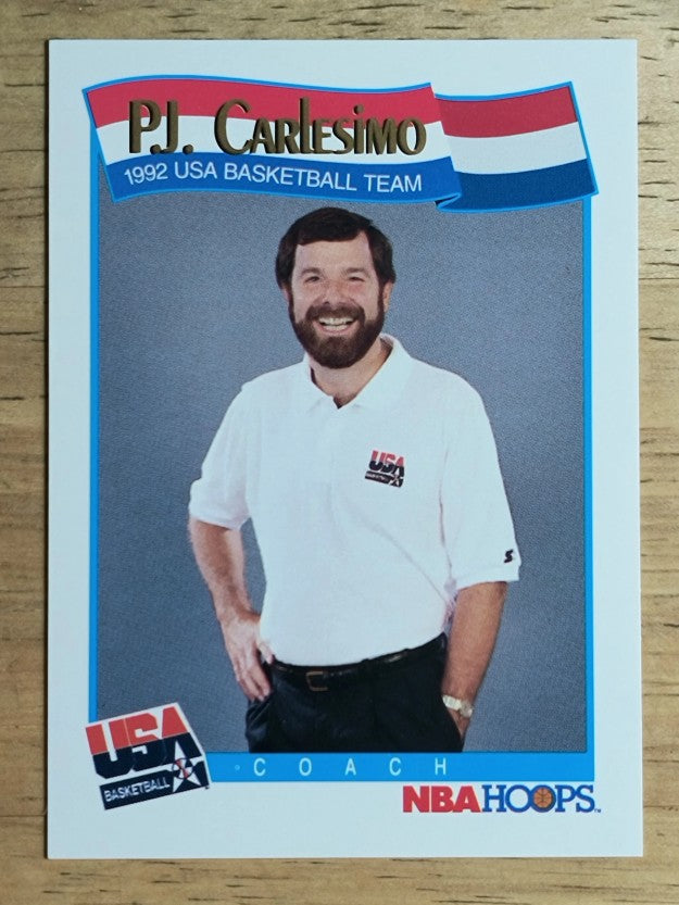 1991-92 Hoops #587 P.J.Carlesimo CO USA RC (NM)