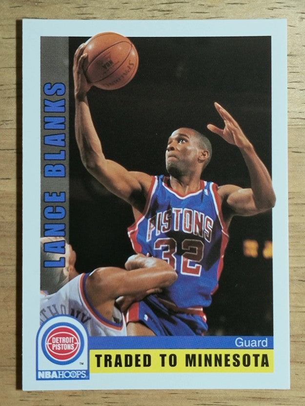 1992-93 Hoops #380 Lance Blanks