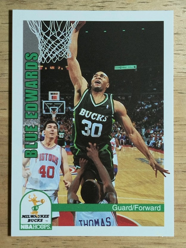 1992-93 Hoops #417 Blue Edwards