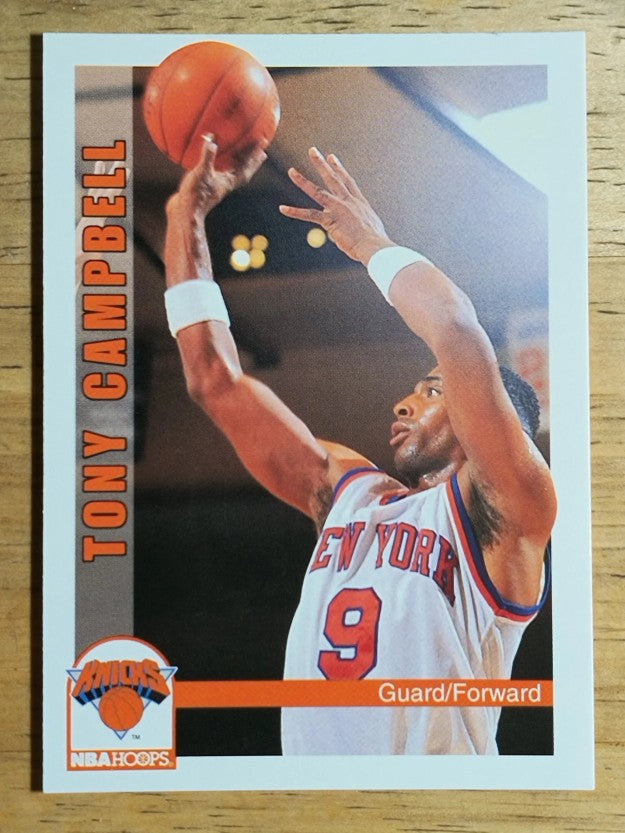 1992-93 Hoops #434 Tony Campbell