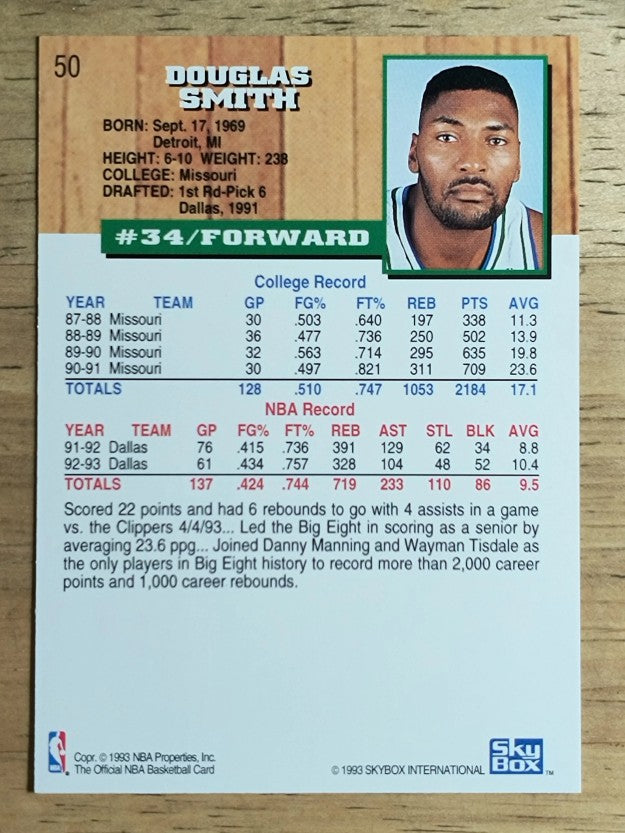 1993-94 Hoops #50 Doug Smith