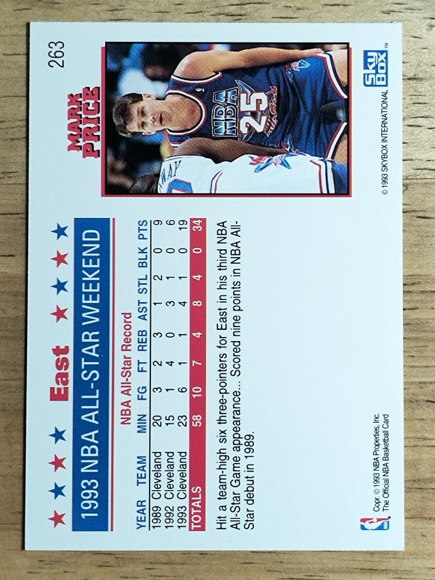 1993-94 Hoops #263 Mark Price AS