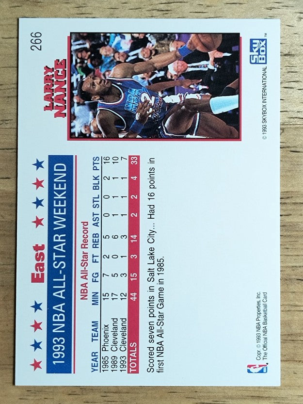 1993-94 Hoops #266 Larry Nance AS