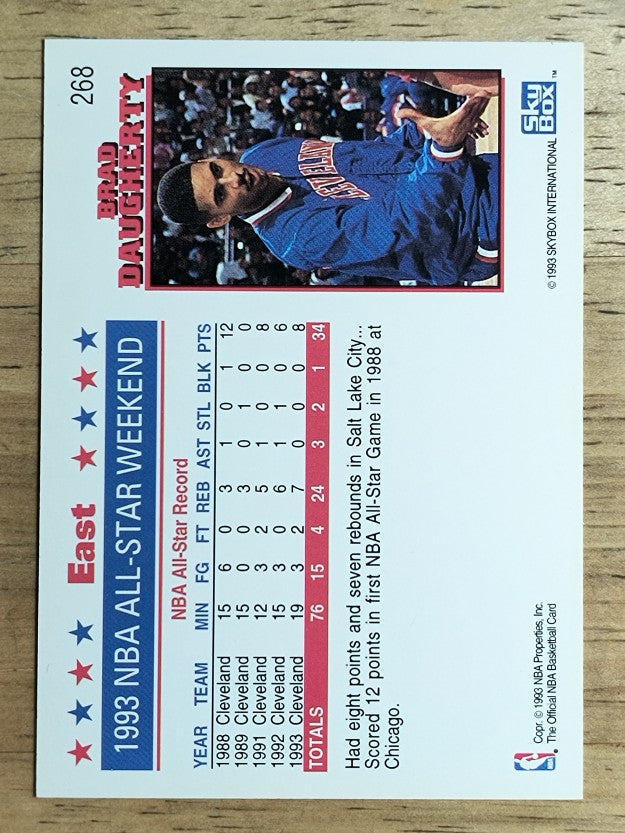 1993-94 Hoops #268 Brad Daugherty AS