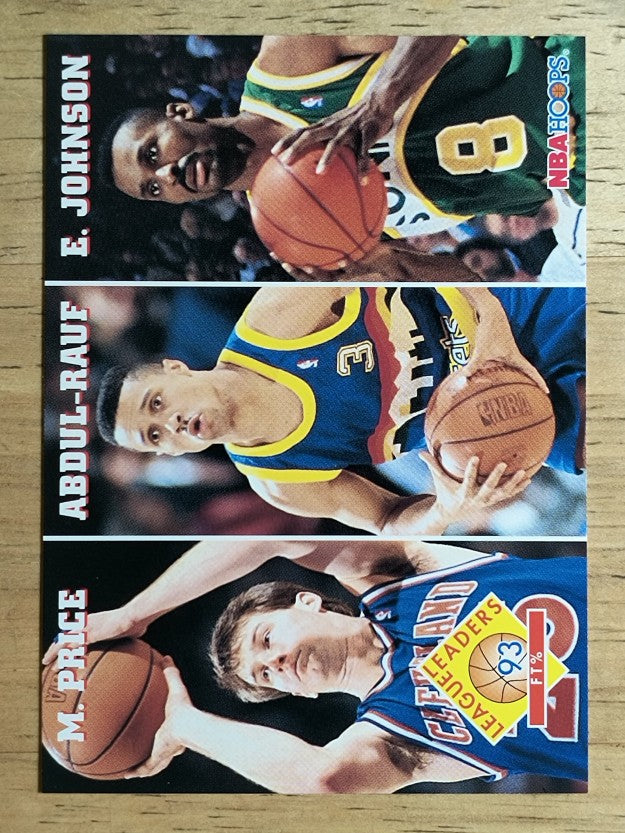 1993-94 Hoops #287 Mark Price/Mahmoud Abdul-Rauf/Eddie Johnson LL